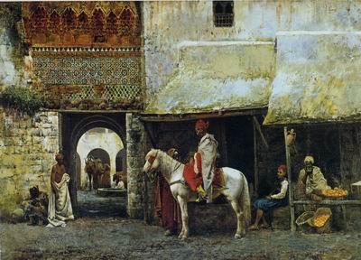 Arab or Arabic people and life. Orientalism oil paintings 607, unknow artist